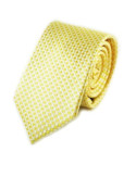 Corbata burdeos íinea amarilla