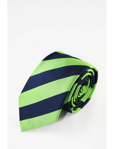 Corbata de punto verde